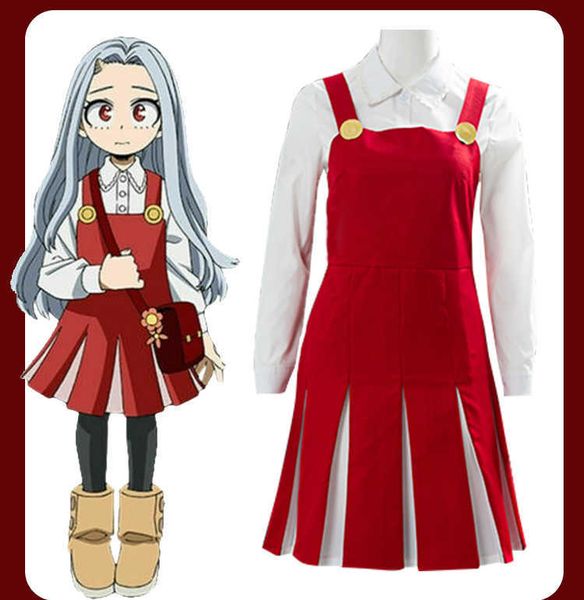 Anime Boku pas mon héros académique Season4 Eri Cosplay Costume uniforme robe Halloween perruque corne chaussettes Y0913