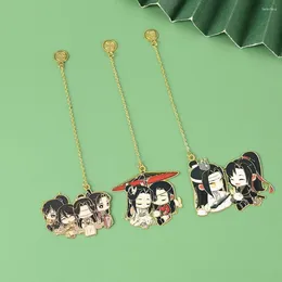 Anime Bookmark Mo Dao Zu Shi Grootmeester van Demonische teelt Wei Wuxian Lan Wangji Metal Hollowing