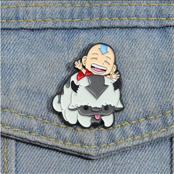 Anime Boy Buffalo Embarques en émail séries télévisées personnalisées Brooches Badges Badges Cartoon Gift de bijoux drôles pour les fans Friends AB190