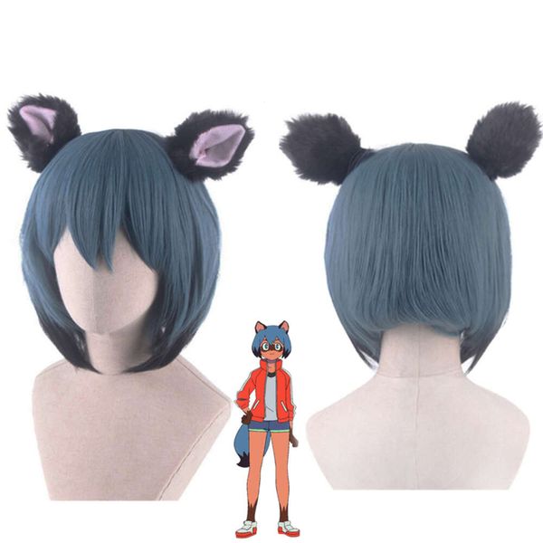 Anime flambant neuf ANIMAL Kagemori Michiru femmes perruque courte Costume de Cosplay BNA résistant à la chaleur perruques de cheveux synthétiques sans oreille C110K207