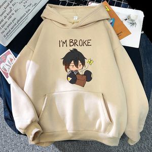 Anime Bungou Stray Dog Hoodie Dazai Osamu sudadera mujeres hombres sudaderas con capucha Streetwear Harajuku Survetement Homme abrigo de invierno 26 mujeres sudor