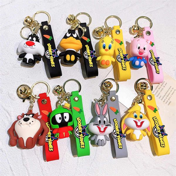 Anime caricature de basket-ball Créativité Bogues Bunny Doll Keychain Teen Gift Backpack Ornement Doll Pendentif Keychain