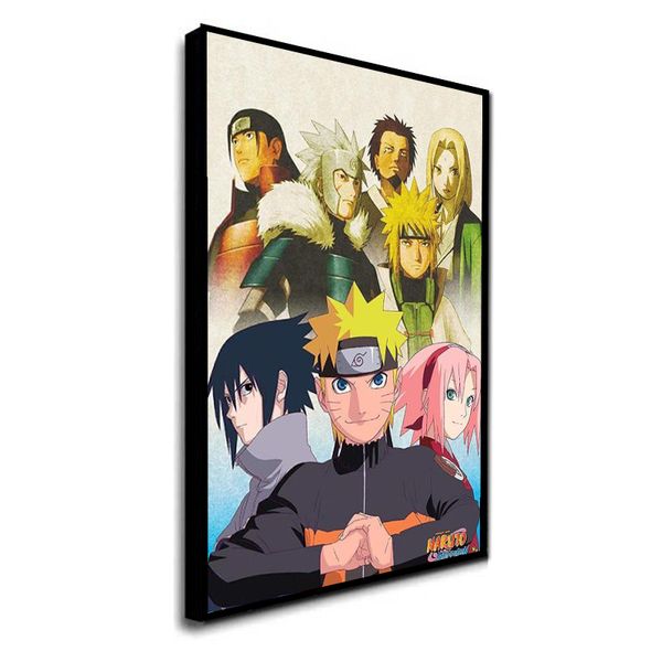 Fotos de personaje de anime Naruto Uchiha Madara Regalos de Navidad Arte de pared Home Modern Hanging Clásica sala de estar Póster Estético