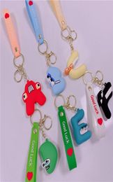 Personnages anime alphabet Lore Keychain Charme English Lettres Nouveaux paquets Charms pour enfants Toys 11 styles9291356