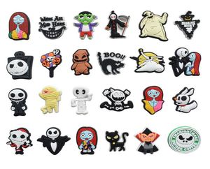 Anime Charms Halloween Horror Pumpkin Sally Jack The Nightmare Before Christmas Cartoon Charms Shoe Accessories PVC Decoratie Buckle Soft Rubber Charms6924667