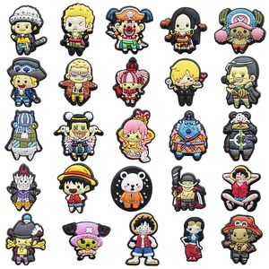 Anime charms one piece yellow baby wholesale childhood memories funny gift cartoon charms shoe accessories pvc decoration buckle soft rubber clog charms