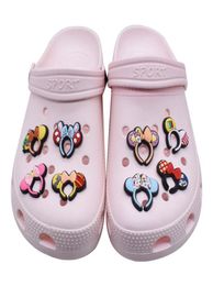 Anime charmes en gros en gros mignon girls girls garçons caricatures charmes accessoires de chaussures pvc décoration boucle soft raby raby