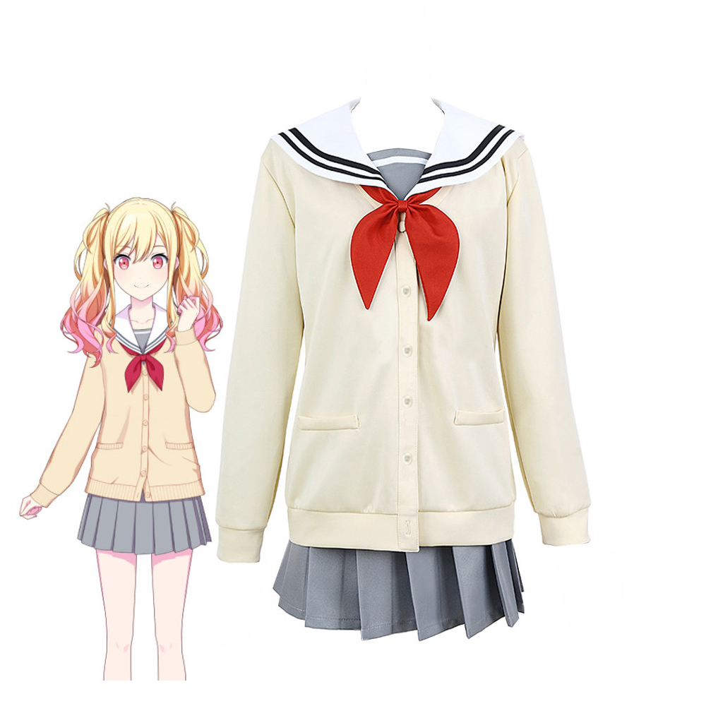 Costume de Cosplay Anime projet Sekai, scène colorée, exploit Ootori Emu Hinomori Shiho Tenma Saki JK, uniforme de marin