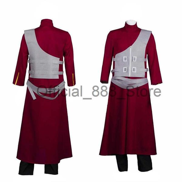 Anime Cosplay Kazekage Sabaku No Gaara vêtements pour homme Costumes d'Halloween pour femme perruque sac carnaval Performance x0830