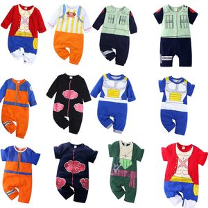 Anime Cosplay Pasgeboren Katoen Baby Rompertjes Korte / Lange Mouw One Stuk Jumpsuit Infant Boys Halloween Kostuum Overalls Q0910