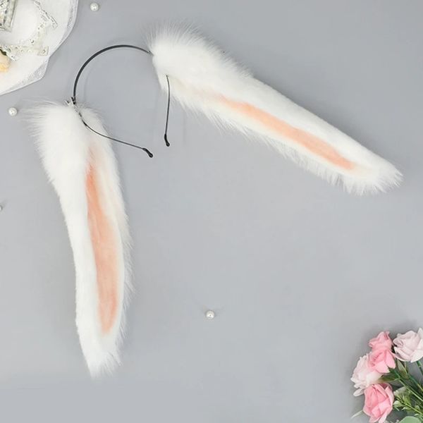 Anime Cosplay accessoires lapin lapin cheveux cerceau fourrure style pour bande dessinée Con bandeau Animal Sexy diable carnavals 240313