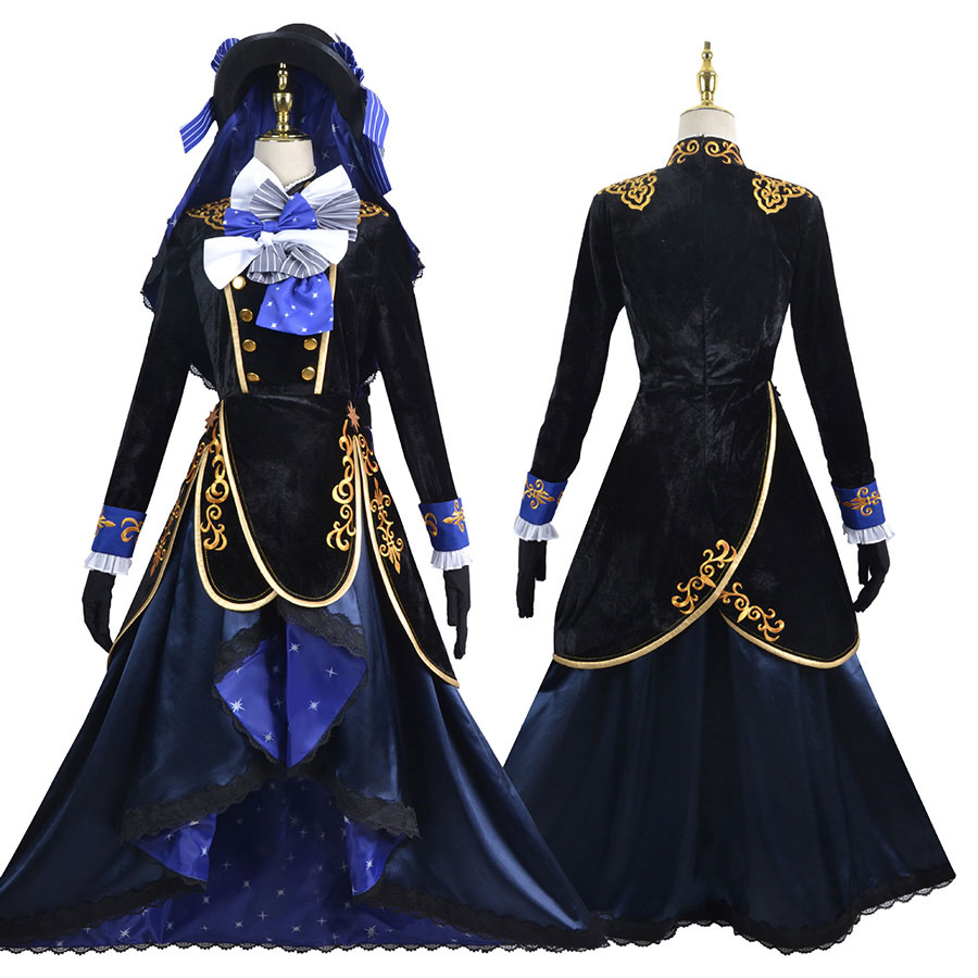 Anime kostuums 13e verjaardag zwarte butler Ciel Phantomhive smile cosplay pak carnaval voor Halloween pruikschoenen