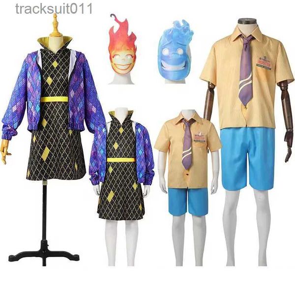 Anime Costumes Adulte Enfants Élémentaire Ambre Cosplay Venez Film Eau Feu Élémentaire Fou Élément CitySuit Filles Wade Venez Robe Halloween L231027