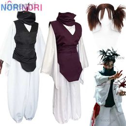 Disfraces de anime Anime Choso Cosplay Disfraz Kaisen Top+Chaleco+Pantalones Ajuste de uniforme de color marrón negro para mujeres Men Halloween Party 240411