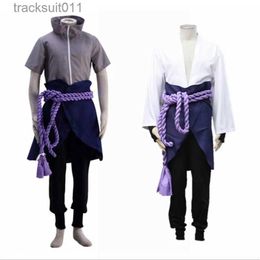 Anime kostuums Anime Cosplay Sasuke Pak Kom Halloween Cosplay Schoenen Comic Uchiha Cosplay Pak Rollenspel Kleding Toneelvoorstelling Man L231027