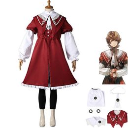 Costumes d'anime Jeu d'anime Final Fantasy XVI FF16 Joshua Rosfield Costume de Cosplay FFXVI Doujin Robe Rouge Manteau Homme Femme Kawaii Costume d'Halloween