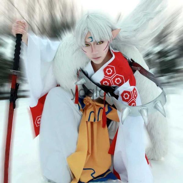 Disfraces de anime Anime Inuyasha Sesshoumaru Disfraces de cosplay Kimono japonés Higurashi Kagome Kikyo Sesshoumaru Disfraz de fiesta de Halloween J231026