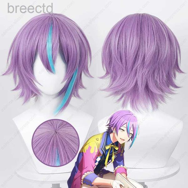 Vestuario de anime anime kamishiro rui cosplay peluca 30 cm unisex pelucas de color mixto cabello sintético resistente al calor 240411