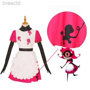 Anime kostuums anime niffty cosplay kostuum fancy jurk outfits halloween carnaval feest vrouwen maid pak hazbin cosplay hotel niffty kostuum 240411