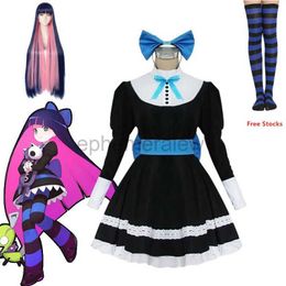 Anime Costumes Anime culotte bas Cosplay Costume anarchie automne femme de chambre Lolita robe ceinture chapeaux Halloween fête vêtements pour filles zln231128