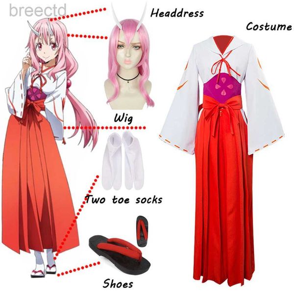 Anime Costumes Anime cette fois-ci, je me suis réincarné en tant que Slime Shuna Cosplay Costume Carnival Halloween Christmas Party Clothing Custom Made 240411