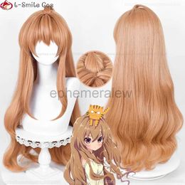 Costumes d'anime Anime TIGERDRAGON Aisaka Taiga Cosplay perruque 85 cm Orange TIGER DRAGON Toradora!Perruque synthétique résistante à la chaleur + bonnet de perruque zln231128