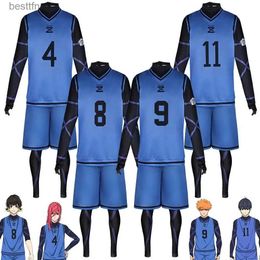 Disfraces de anime Blue Lock Anime Cosplay Come Wig Isagi Yoichi Nagi Chigiri Rensuke Kunigami Bachira Megur Mono Club Ropa deportiva L231101