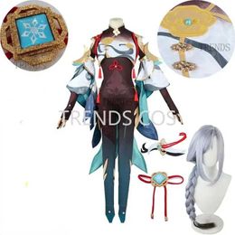 Costuos de anime Cosplay Life Shenhe Cosplay Ven a Complete Anime Rpg Shen Viene establecido Y240422