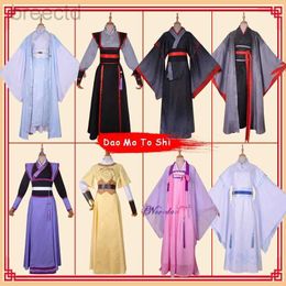 Costumes d'anime Dao Mo à Shi Wei Wuxian Young / Lan Wangji / Jiang Cheng / Jiang Yanli Grandmaster de la culture démoniaque costume de cosplay 240412