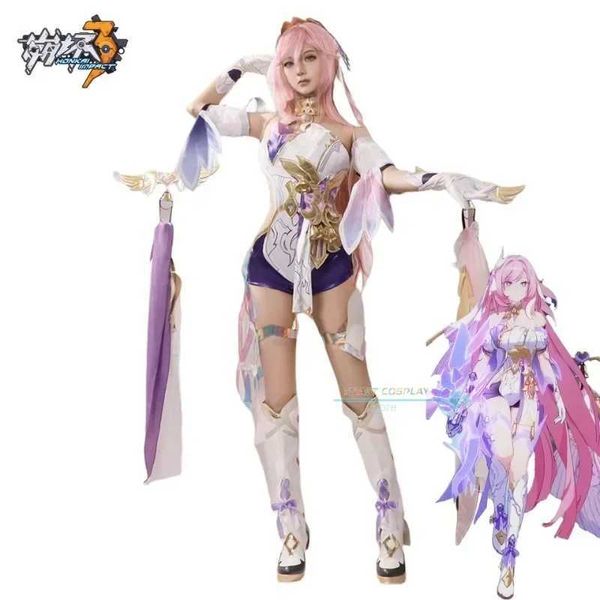 Costumes d'anime Elysia Honkai Cosplay Game Honkai Impact 3 Elysia Herrscher de l'ego humain Cosplay Cosplay Come For Women Party Sexe Suits Y240422