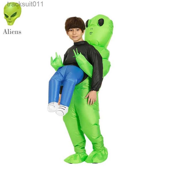 Costumes d'anime ET-Aliens Iatable Come Scary Monster Cosplay pour adultes enfants Thanksgiving fête de Noël Festival scène enfants vêtements L231027