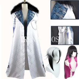 Anime kostuums fatui voorbodes cosplay komen columbina mantel arlecchino mantel fatui havyers outfits y240422