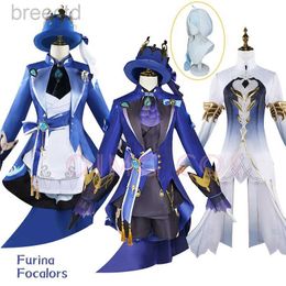 Costumes d'anime Furina Focalor Cosplay Genshin Costume Impact Carnival Uniforme Anime Halloween Party Costumes Masquerade Women Game 240411
