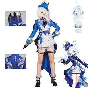 Costumes anime jeu genshinimpact fontaine personnage focrs cosplay come with hat mollened tissus focrs sexy anime come wig women y240422