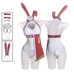 Anime kostuums genhin impact yae miko cosplay bunny girl sexy jumpsuit Halloween voor vrouwen