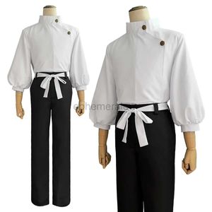 Anime kostuums HOLOUN Jujutsu JJK Manga Anime Yuta Okkotsu Cosplay Kostuum Pruik Jas Broek Uniform Rose Net Synthetisch Halloween Kerstmis zln231128