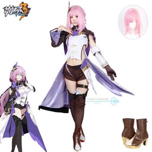 Costumes d'anime Honkai Impact 3rd Elysia Cosplay Come Sexy Dress Wig pour Hallown Party Game Cos pour femmes Elysia Cosplay Full Set Y240422