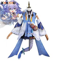 Disfraces de anime Honkai Star Rail Bailu Disfraces de cosplay Conjunto de ropa de anime para mujer Juego de rol Traje Peluca Halloween zln231128