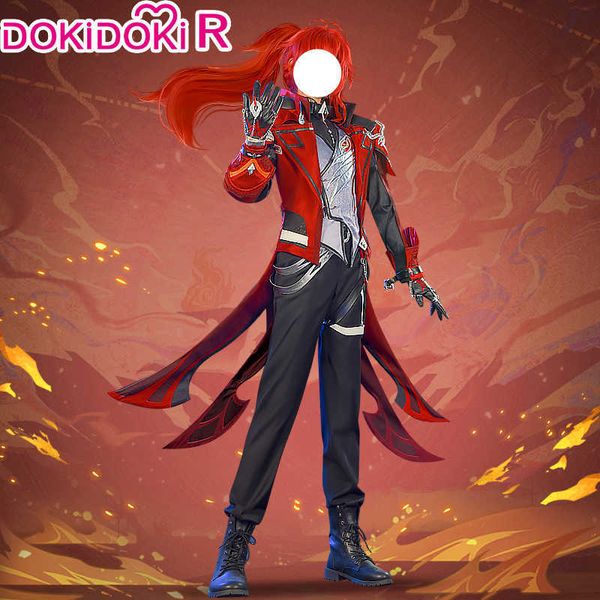 Disfraces de anime en stock Diluc Cosplay Juego Genshin Impact Cosplay Complay Come Dokidokir Red Dead Of Night Skin Genshin Impact Diluc Skin Z0301