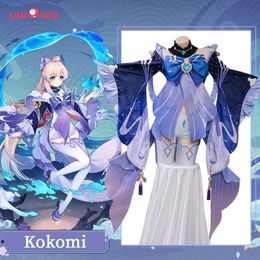 Costumes Anime En Stock UWOWO Sangonomiya Kokomi Cosplay Jeu Genshin Impact Perle de Sagesse Venez Spécial Pour Carnaval Halloween Noël Z0301