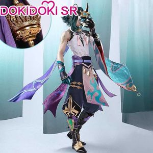 Anime -kostuums in voorraad Xiao Cosplay Game Cosplay Genshin Impact Cosplay Come Dokidokisr Genshin Impact Plus Size Cosplay Wig Christmas Z0301