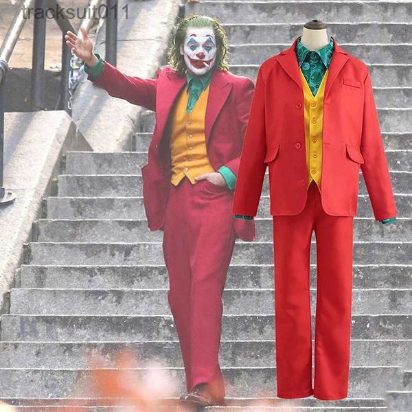 Costumes d'anime Joker Come pour adultes, adaptés à la fête d'halloween, carnaval, spectacle sur scène, Clown Cosplay Come L231027