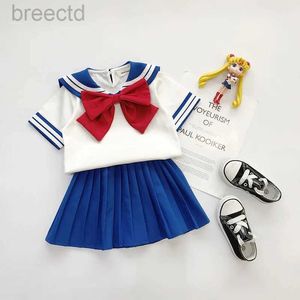 Costumes d'anime enfants garçons filles cosplay anime Sailor Moon Costumes kawaii école primaire uniforme chorale de danse de danse halloween robed up fête 240411