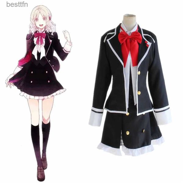 Costumes d'anime Komori Yui Cosplay Anime DIABOLIK LOVERS vient Halloween carnaval femmes uniformes Komori Yui ensemble complet uniformes scolairesL231101