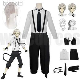 Costumes d'anime nakajima atsushi cosplay costume perruque anime bungou chiens errants saison 4 chiens de chasse pantalons pantalons pantalons cravates