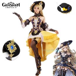 Anime kostuums Navia Cosplay Game Genshinimpact Navia Cosplay Come Anime Uniform Hallown Party Role Play Come Full Set Cos Y240422