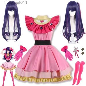 Costumes d'anime Oshi No Ko Ai Hoshino Cosplay jupe Lolita Halloween venez pour femme jeu de rôle fête Anime vêtements Disfraz jer robe pour filles L231027
