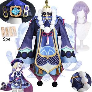 Costumes d'anime qiqi cosplay come zombie girl qi robe hat sorts chaussettes de perruque habit