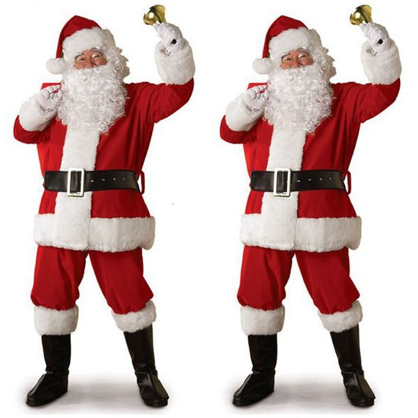 Anime Costumes Père Noël Cosplay Papa Dans Des Vêtements Habillés Au Noël Des Hommes Cinq Bunslot Costume Pour Adultes Chauds 221118