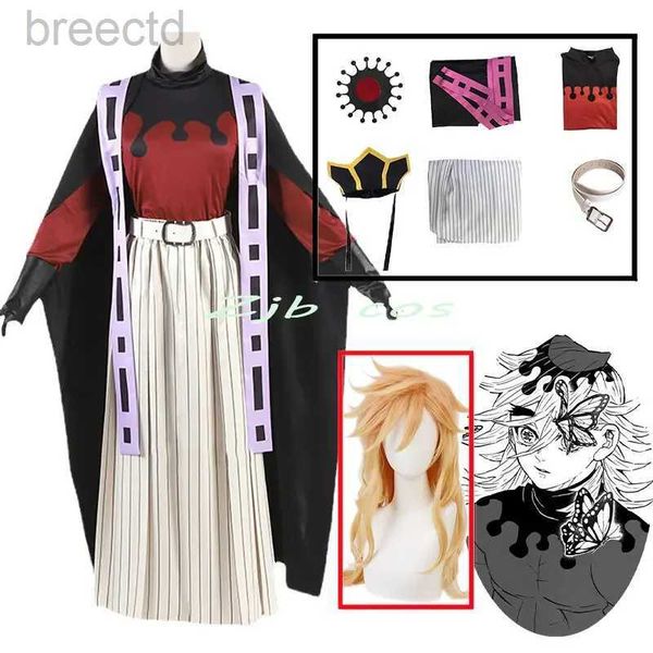 Costumes d'anime Offre spéciale Douma Cosplay Costume Anime JuUni Kitsuki Cosplay Halloween Men Women Femmes Suit Perruque 240411